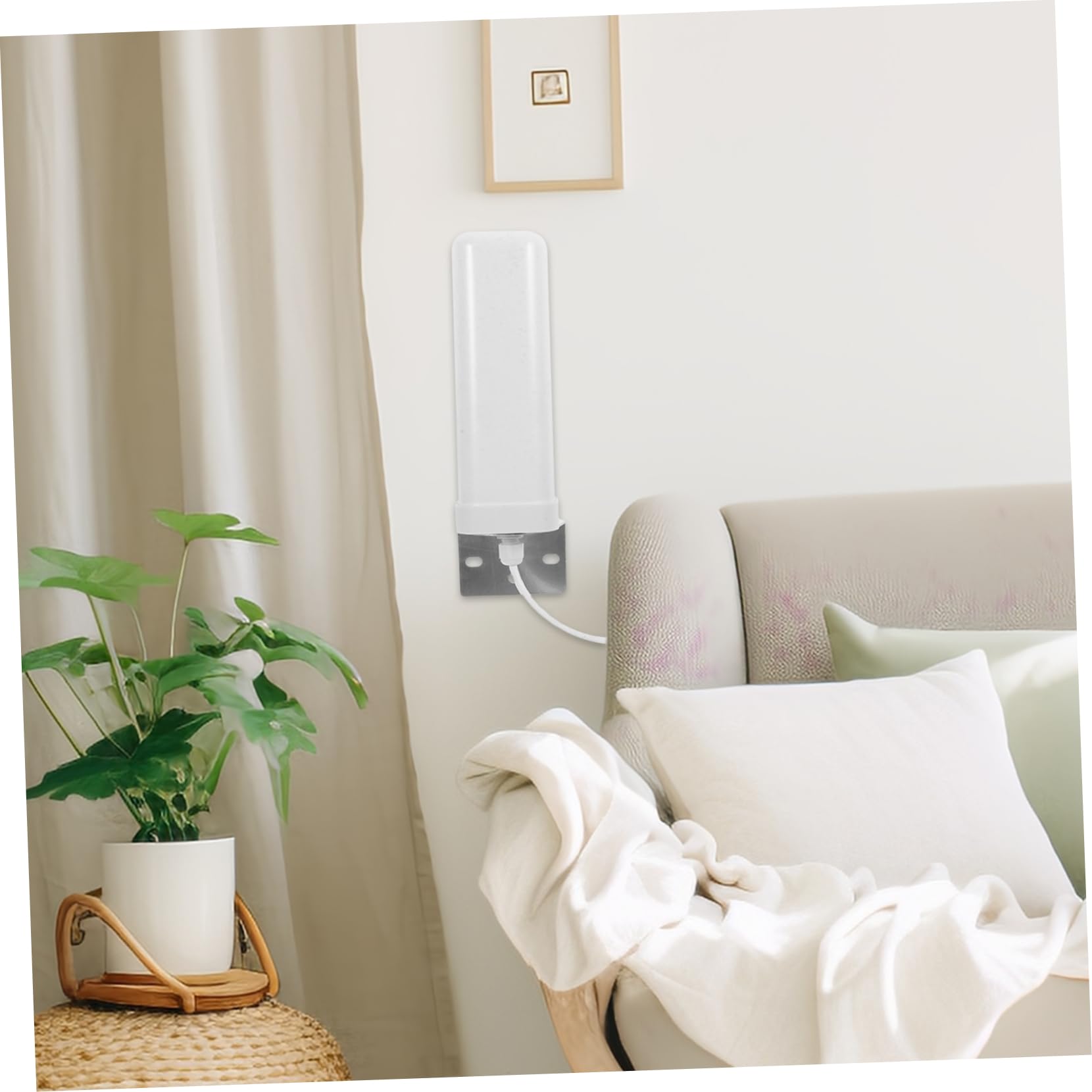 Antenne 698-960/1710-2700mhz en et Intérieure Extérieure 4g Omnidirectionnelle 3g Support Métal et Plastique pour Transmission de Signal Stable, 16-18dbi