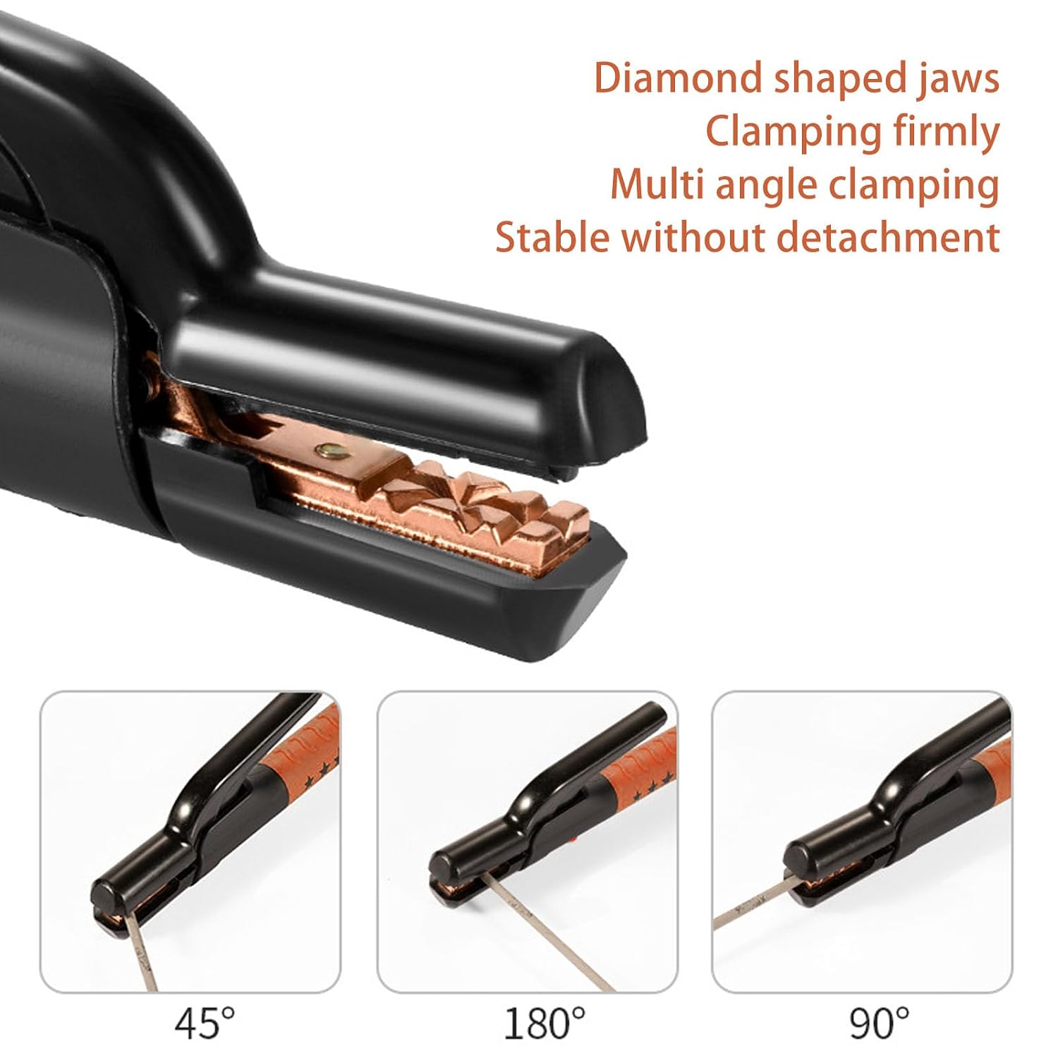 10PCS Heavy Duty 800A Welding Electrode Holder Clamp Compatibility with 10 to 20ft Cables - Premium Copper Construction with Insulated Handle