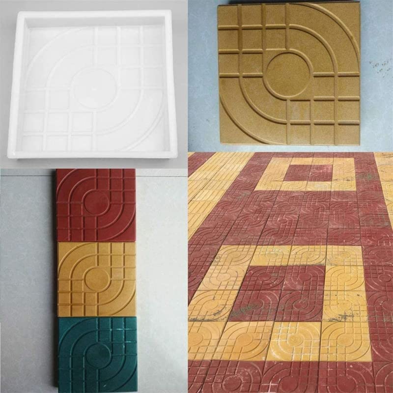 DIY Forma do kostki brukowej, kwadratowa, betonowa, do ścieżek ogrodowych, płyt tarasowych i podjazdów, trwała kostka brukowa do łatwego projektu na zewnątrz