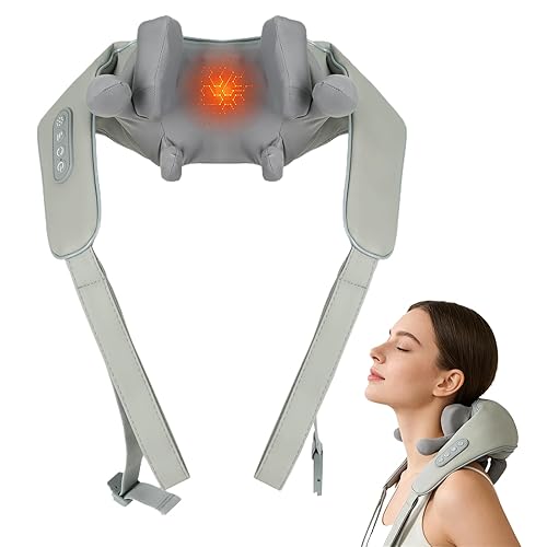 Neck Massager with Heat,Cordless Therapexa Neck & Shoulder Massager,6D Deep