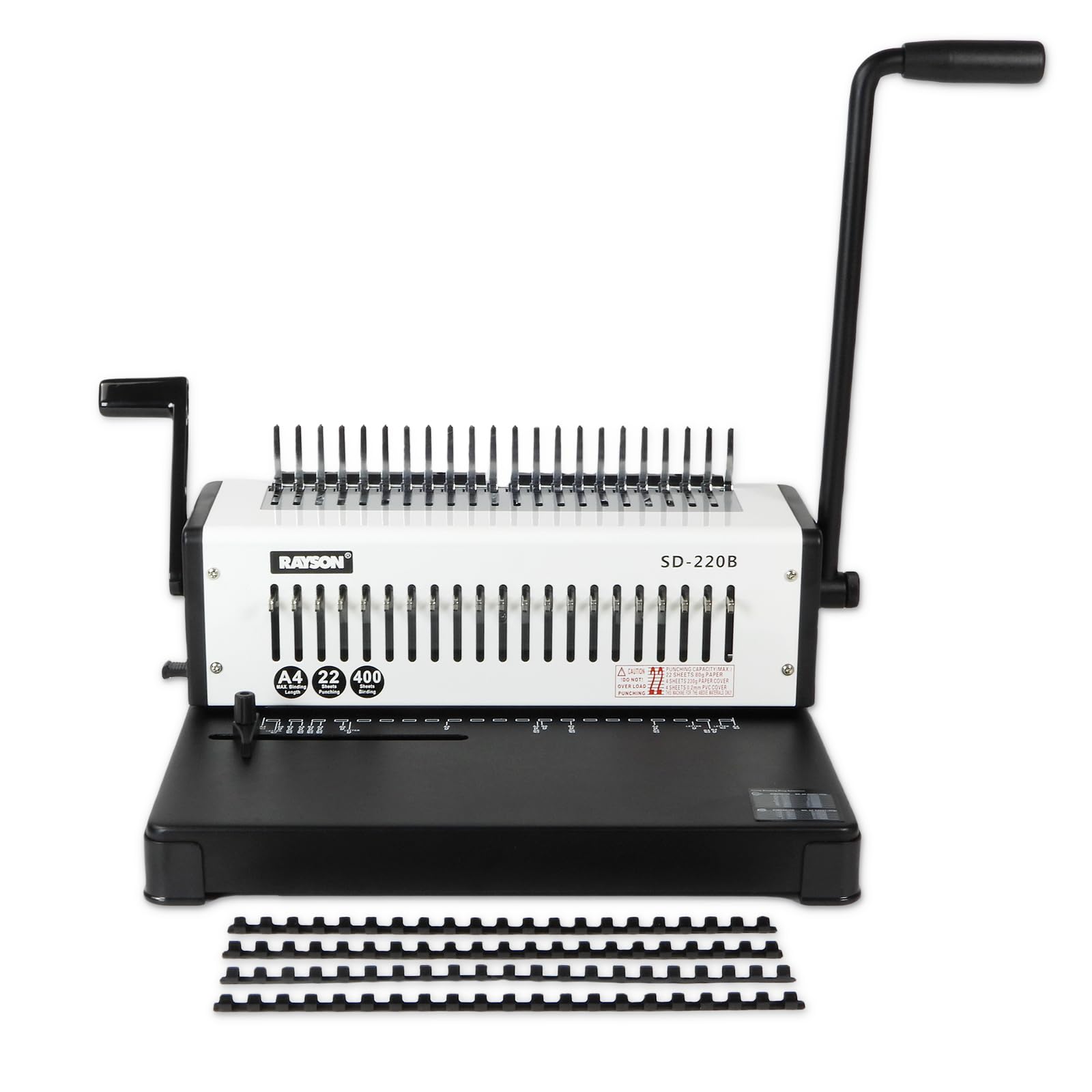 RAYSON SD-220B Rilegatrice Spirale Plastica, 21 Fori, 400 Fogli