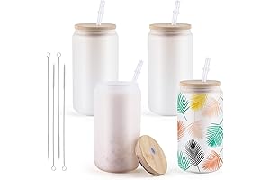 HTVRONT 16oz Frosted Sublimation Beer Can Glass Blanks