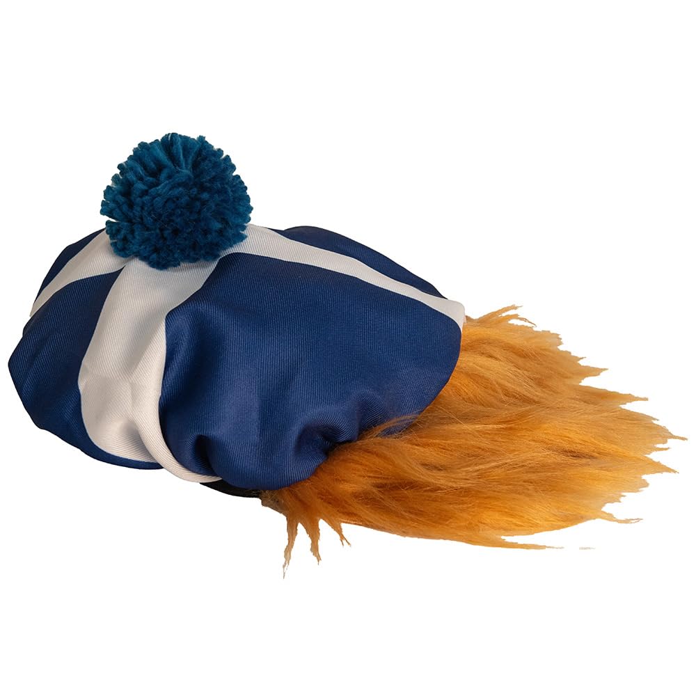 Thistle Products Ltd Scottish Saltire Flag Tam O’Shanter Hat with Ginger Hair Wig See You Jimmy – Fancy Dress Costume