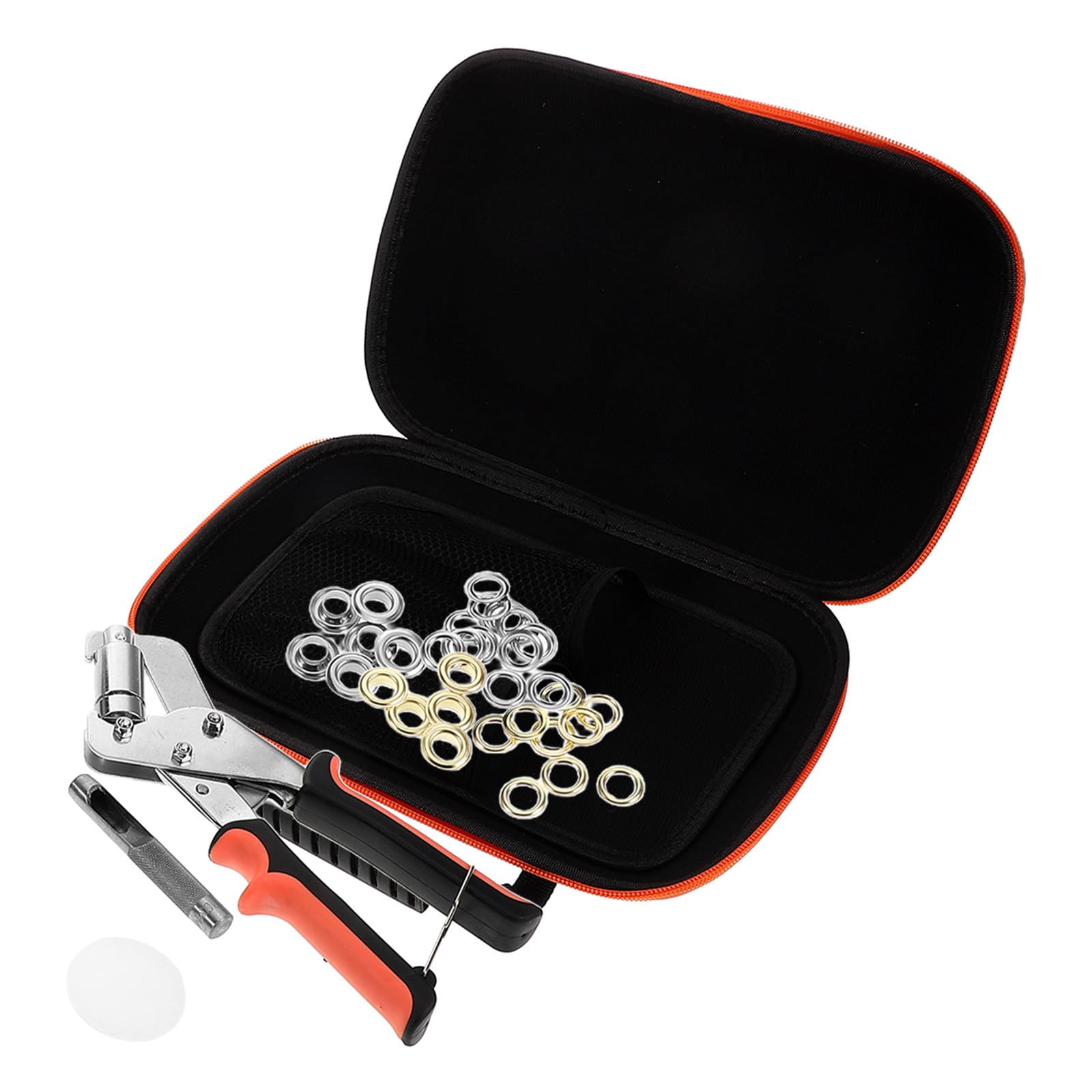 Kit de Herramientas Manual para Ojetes Metálicos Estabilidad Mejorada y Portabilidad, Fabricado en Hierro Arandelas y Herramientas Necesarias para Exhibiciones y Pancartas
