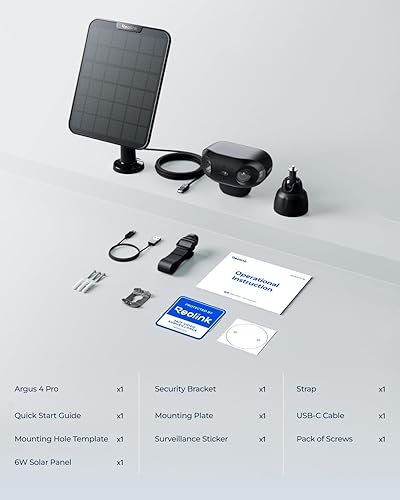 Miniatura 8 de REOLINK Argus 4 Pro - Cámaras de seguridad solares de doble lente 4K de 180 inalámbricas para exteriores, visión nocturna ColorX de 8MP para