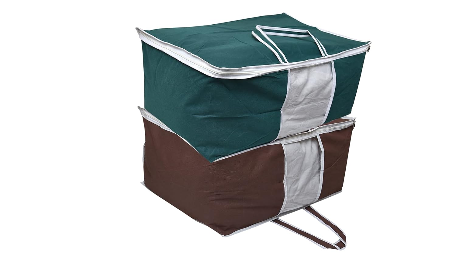 Yellow Weaves Combo of Underbed Storage Bag, Storage Organiser, Blanket Cover with designer