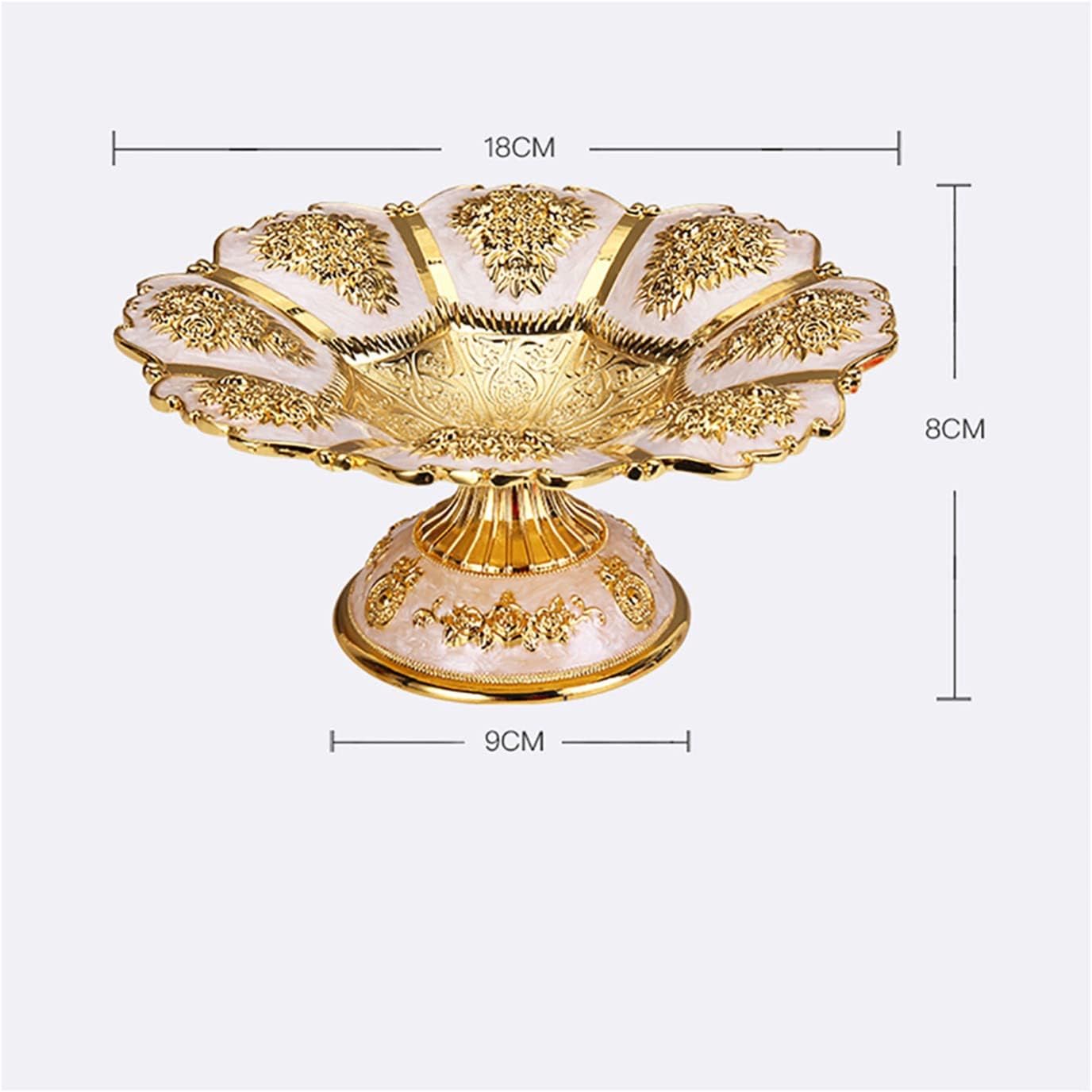 Decorative Bowls Plates Home Nut Bowl Desktop Organizer Elegant Luxury Fruit Plate Snack Tray(Color:1) (2) image 2