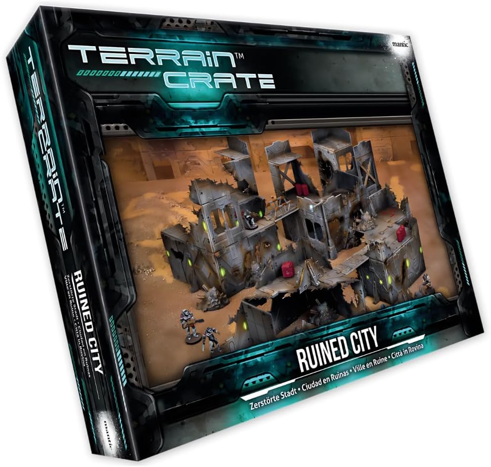 Mantic Games MGTC203 TerrainCrate Ruined City Modular Scenery, Brown,14 years to 99 years