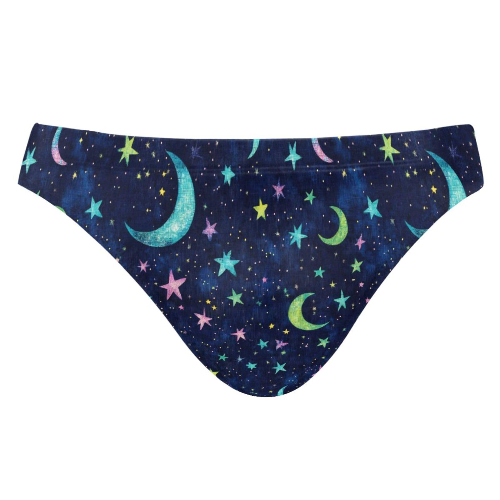 UMIRIKO Mens Bikini Swimwear Stars and Moons Swimsuits for Men XXXL 202c0002