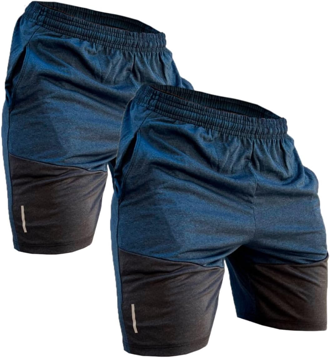 Génerico Kit 2 Shorts Masculinos Dry Fit Bermuda Academia Fitness Treino
