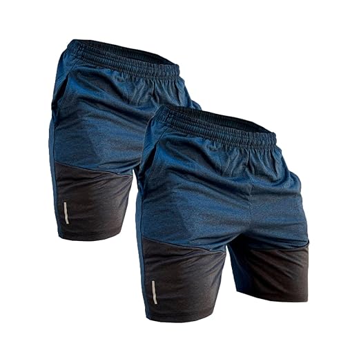 Génerico Kit 2 Shorts Masculinos Dry Fit Bermuda Academia Fitness Treino