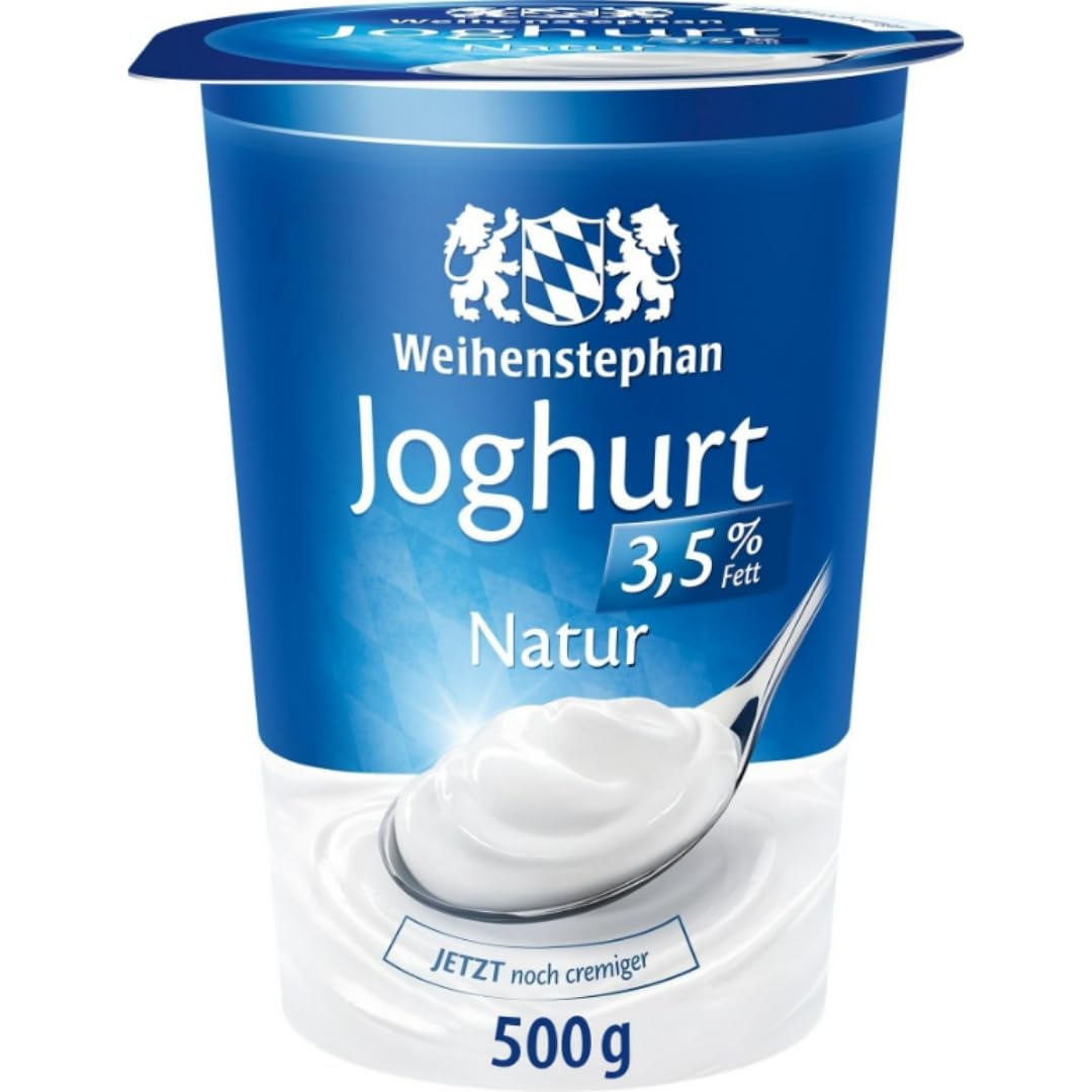 Weihenstephan Joghurt 3,5% 500 g x 8 Stück [Frischegarantie]