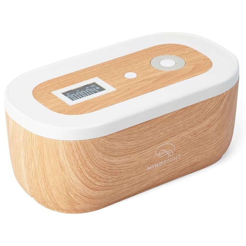 Mindsight Timed Lock Box | Unplug Phones, Video Games, Social Media, Snacks & Cravings | 3 Willpower Based Modes | Easy to Use | Out of Sight ~ Out of Mind