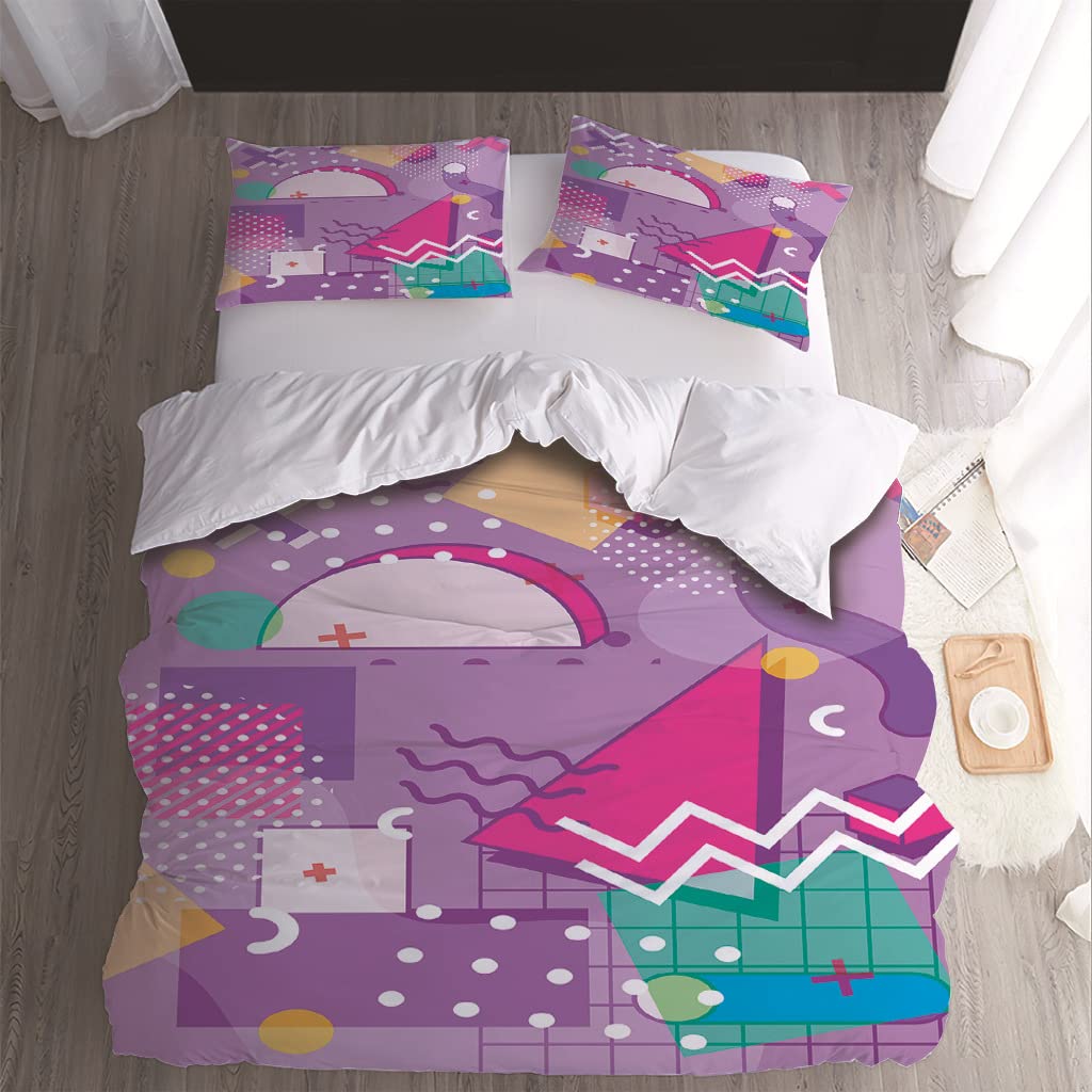 Parure de lit spirale vortex swirl avec housse de couette 200x200 motif abstrait coloré