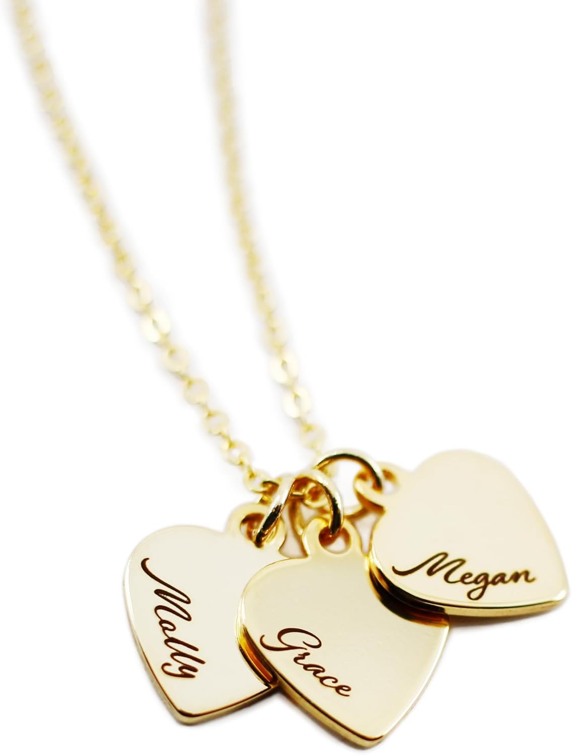 Personalized Heart Name Necklace, Personalized Heart Necklace, Valentines Day Gift, Heart Charm Jewelry, Bridesmaid Gift, Custom Engraved Name, Gift for Her, Mom Gift