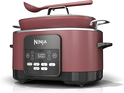 Ninja MC1001 Foodi PossibleCooker PRO - Cocina múltiple de 8.5 cuartos de galón, con olla de cocción lenta 8 en 1, horno holandés, vaporera, cuchara