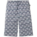 Schiesser Jungen Mix & Relax Jerseybermuda Schlafanzughose, Grau (Grau 200), 140