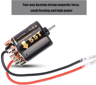 RC Brushless Motor,35T 45T 55T Universal RC Model Car 540 Brushless Motor for Big Trucks Climbing Car Model Motor Replacement Accessory (55T),RC Motors