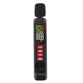 Decibel Meter, Digital Sound Level Meter, ABS, 30-130dB Range, Ideal for Home, Factory Use