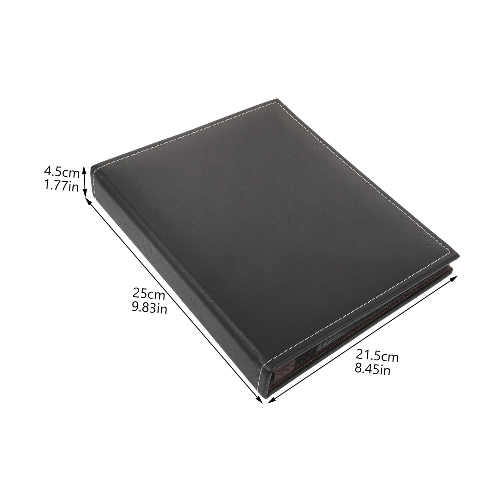 Álbum de Fotos de Cuero Negro, Inserto, para Boda y Cumpleaños, Apertura Fácil, Estilo Libro, Plástico Resistente, Álbum de Recortes para Recuerdos