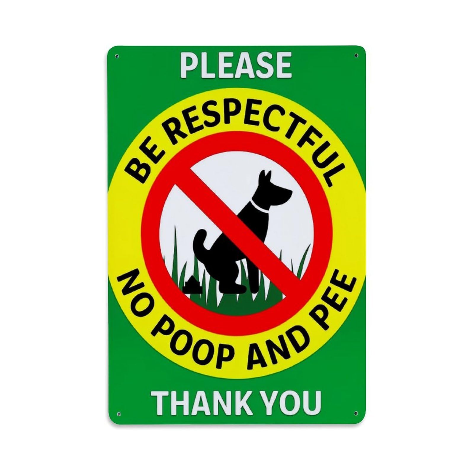 Jdyaojiesheng Vintage No Poop And Pee Sign Tin Sign Retro Metal Wall Decor Metal Poster, Home Bar Garage Farmhouse Cafe Wall Art Decoration 8X12inches