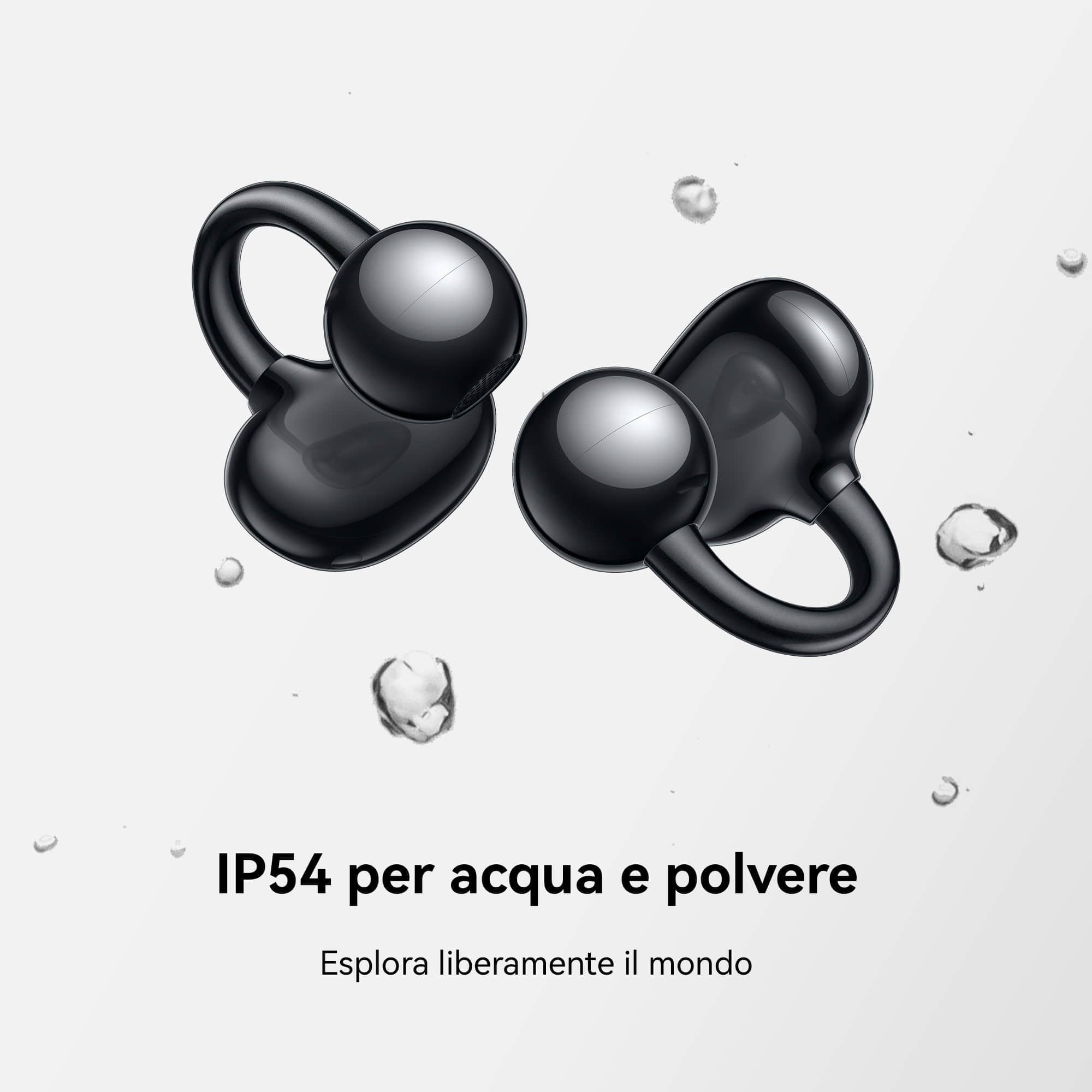 HUAWEI FreeClip, Design innovativo con clip per un comfort senza pari, Ascolta con open-ear, Cancellazione del rumore AI per chiamate, Batteria lunga durata, Android & iOS, Italia, Purple