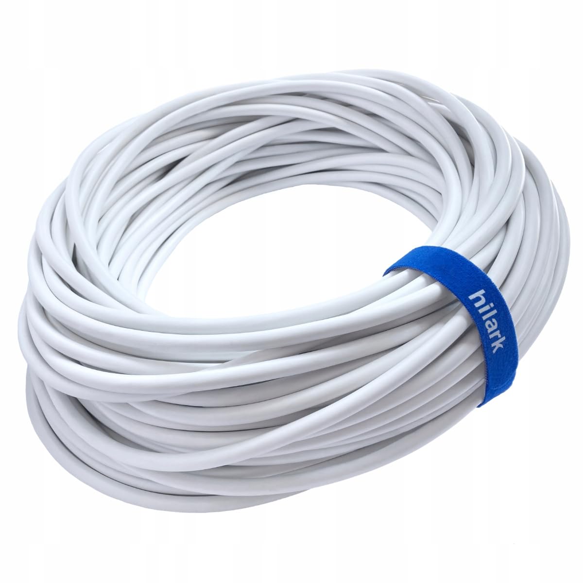 Hilark Cable Tech NYM-J 5x6 mm2 5g6 Câble pour locaux humides Câble pour courant fort Câble électrique Câble d'installation Blanc 25m
