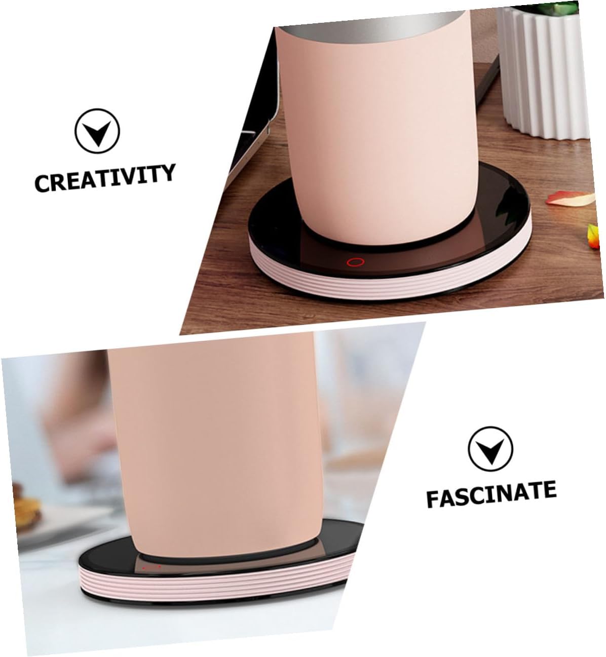 BESPORTBLE Convenient Cup Warmer and Household Coffee Mug Heater with Ac110v Power, Portable Temperature Control Beverage Warmer for Office and Home Use