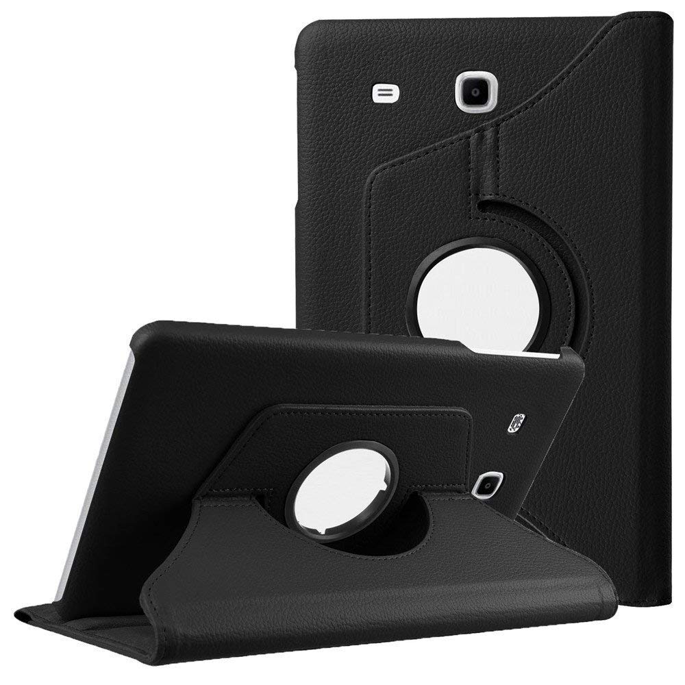 Glaxx Back Flip Case for Samsung Galaxy Tab E 9.6 inch [T560] PU Leather 360 Full Protection with Rotating Stand Cover, Black (B08WHVTJ97) Amazon Price History, Amazon Price Tracker