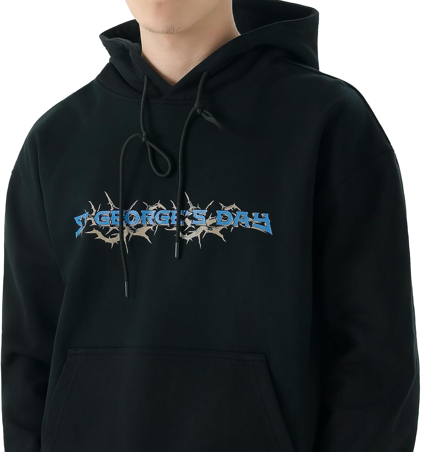 JCARSON Streetwear Graphic Hoodies ST George's Day Hooded Sweatshirts Vintage Oversized Pullover Unisex Top for Men & Women