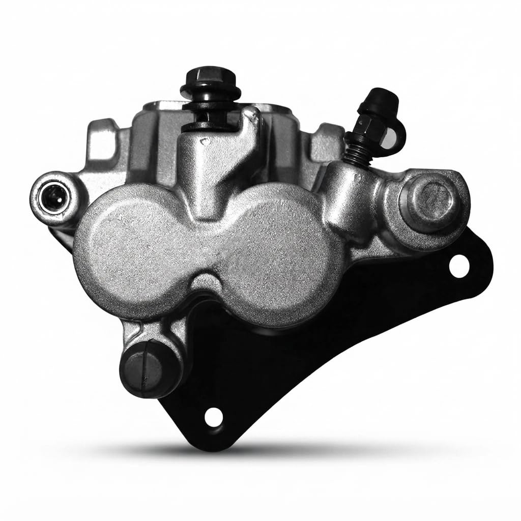 vtrust brake calliper assembly compatible for honda unicorn, aluminum (black)