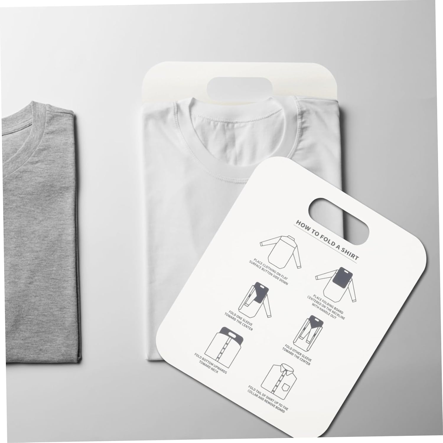 2pcs Professional Shirt Folding Board T-Shirt Organizer Easy Fast Clothes Folder Folding Board Lining