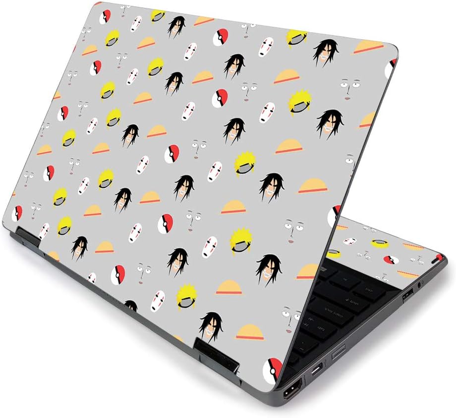 MightySkins Skin for HP Pavilion x360 11" (2019) - Anime Fan | Protective, Durable, and Unique Vinyl Decal wrap Cover | Easy to Apply, Remove, and Change Styles | Made in The USA