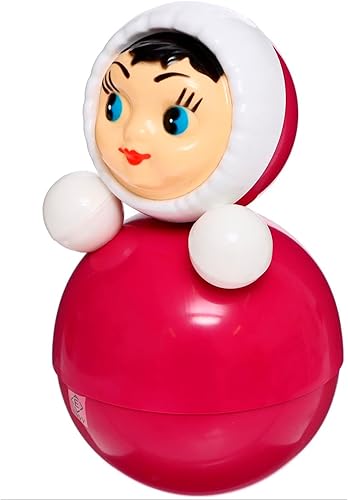 Vaso de juguetebasculante juguete, Roly-poly bebé juguete Nevalyashka con sonido, pequeño 6.256.3 in (001) por Zavidov