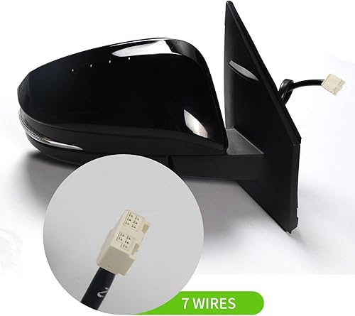 Miniatura 4 de Liizoo Espejo lateral para puerta de automóvil Toyota RAV4 2013 2014 2015 lado izquierdo del conductor  Vidrio ajustable  Vidrio eléctrico  Vidrio