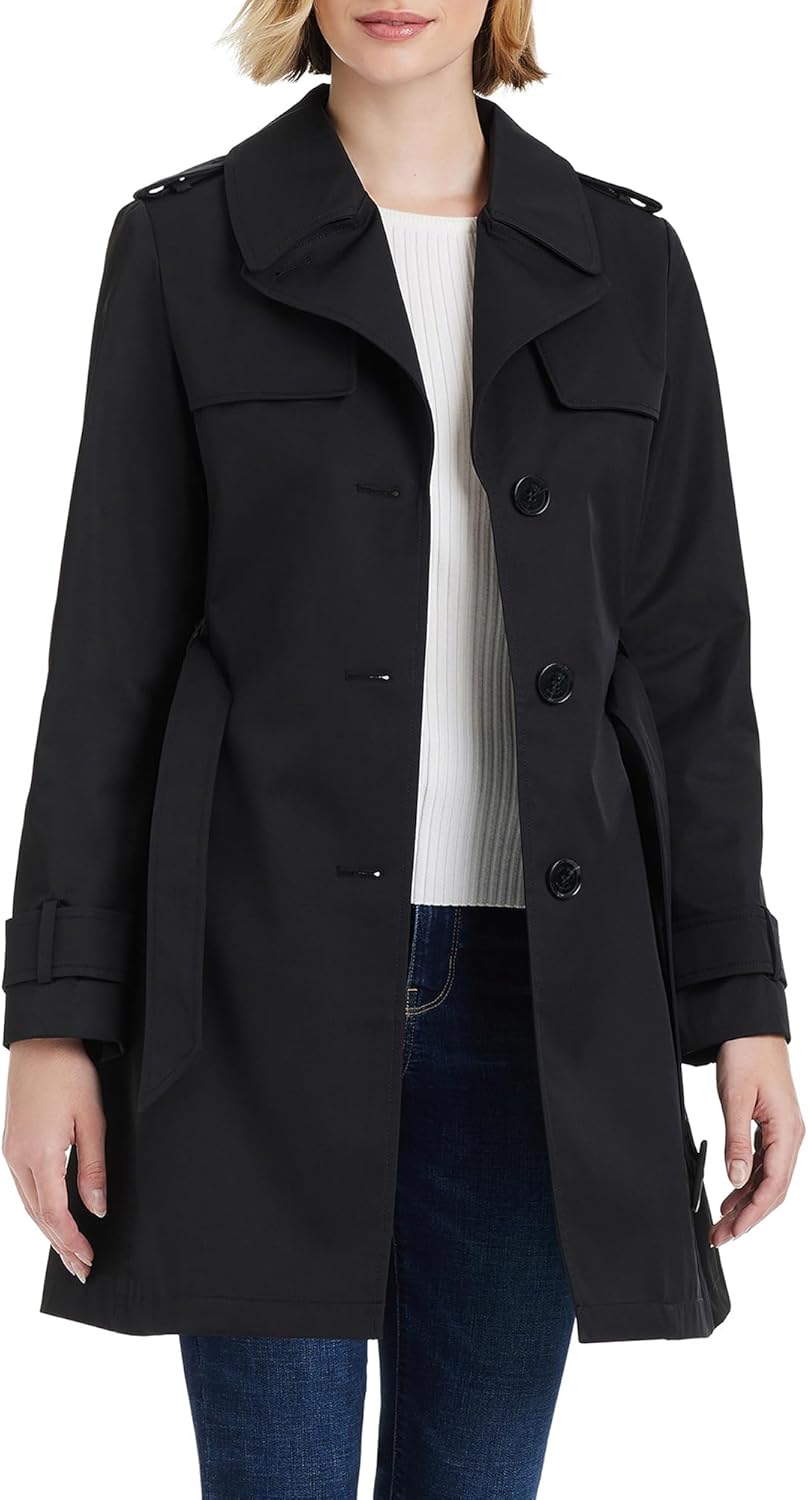 kate spade new york Women's Pleated Back Trench Coat