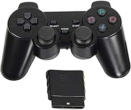 Finera2022 Wireless 2.4G Controller Gamepad 3 in 1 Joystick Wireless Controller for PS2,Analog Controller Twin Vibration compatible with PS2 PS1 PSX