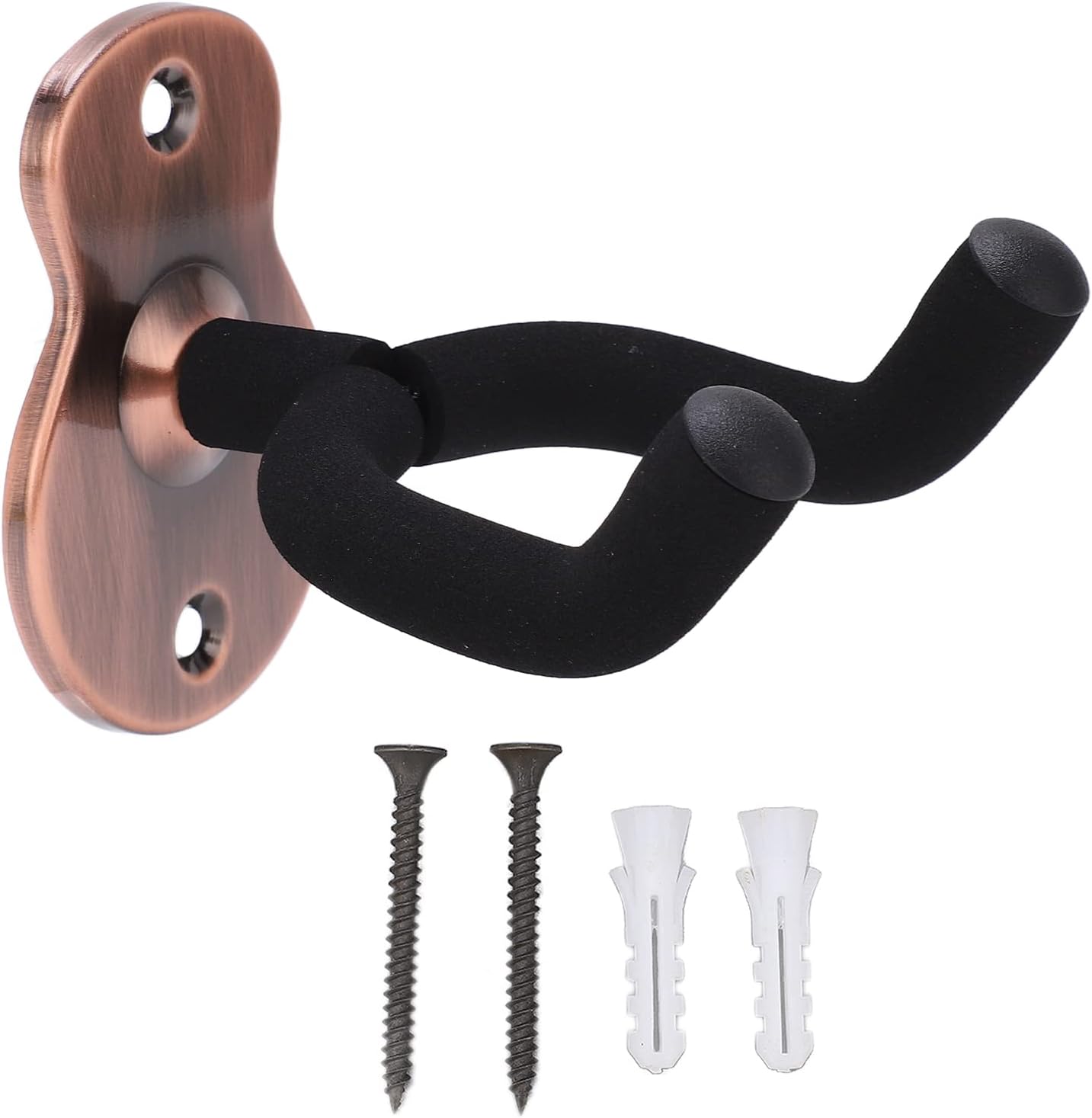Guitar Wall Mount Hanger, Ukulele Wall Mount Guitar Hanger, Metal Guitar Display Mount Hangers | Guitar Hook | Musical Instrument Accessories for Violin Studio Room (Gold)
