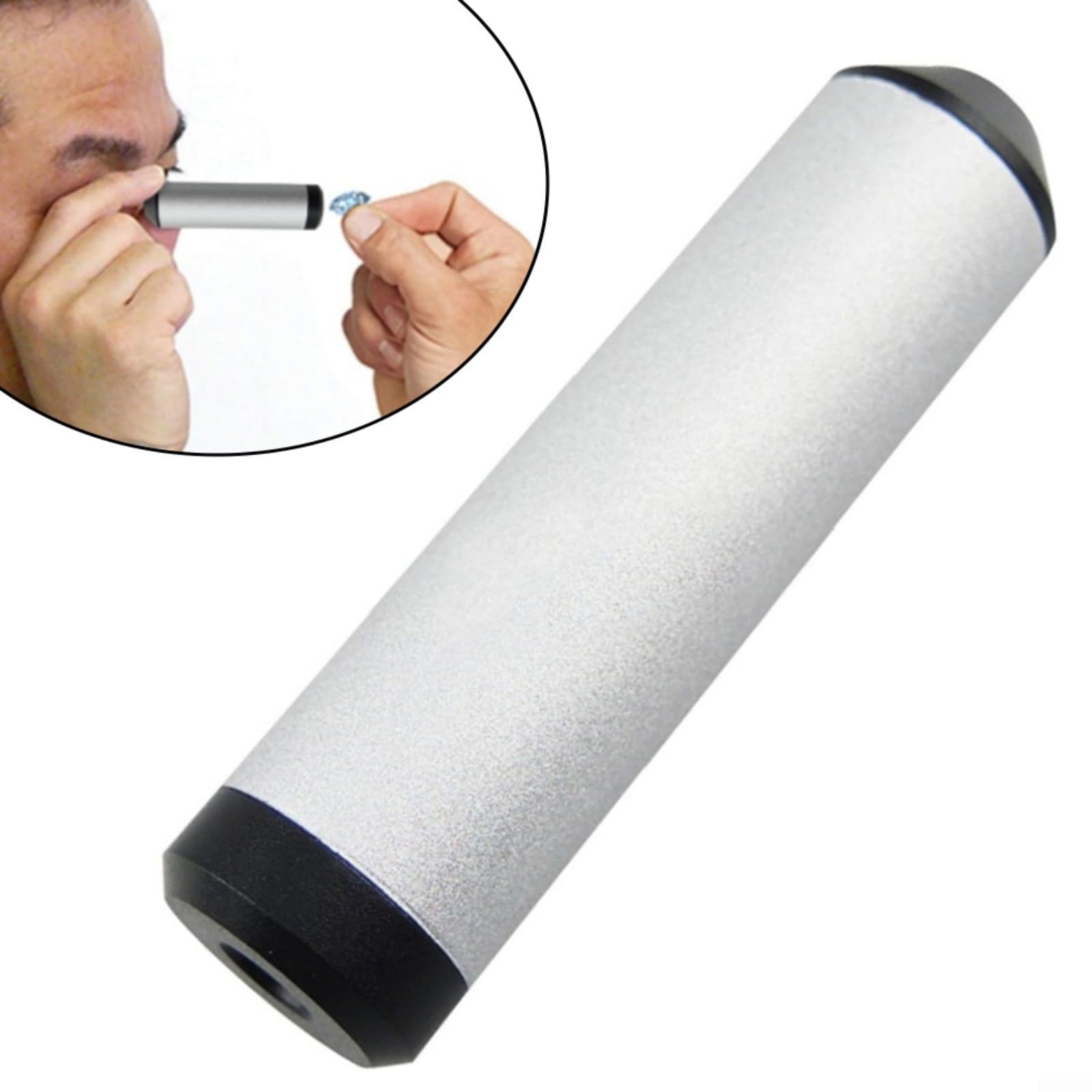 Spectroscope portable avec grille pour pierres précieuses, aluminium, 55 mm