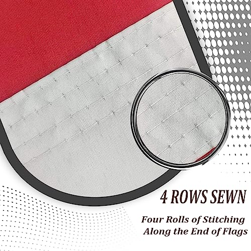 Christian Flag 3X5 Double Sided Outdoor Christianity Cross Church Jesus Faith Heavy Duty 3 Ply Thick Nylon Material With 2 Metal Grommets, 4 Rows Of Stitching #TOP5