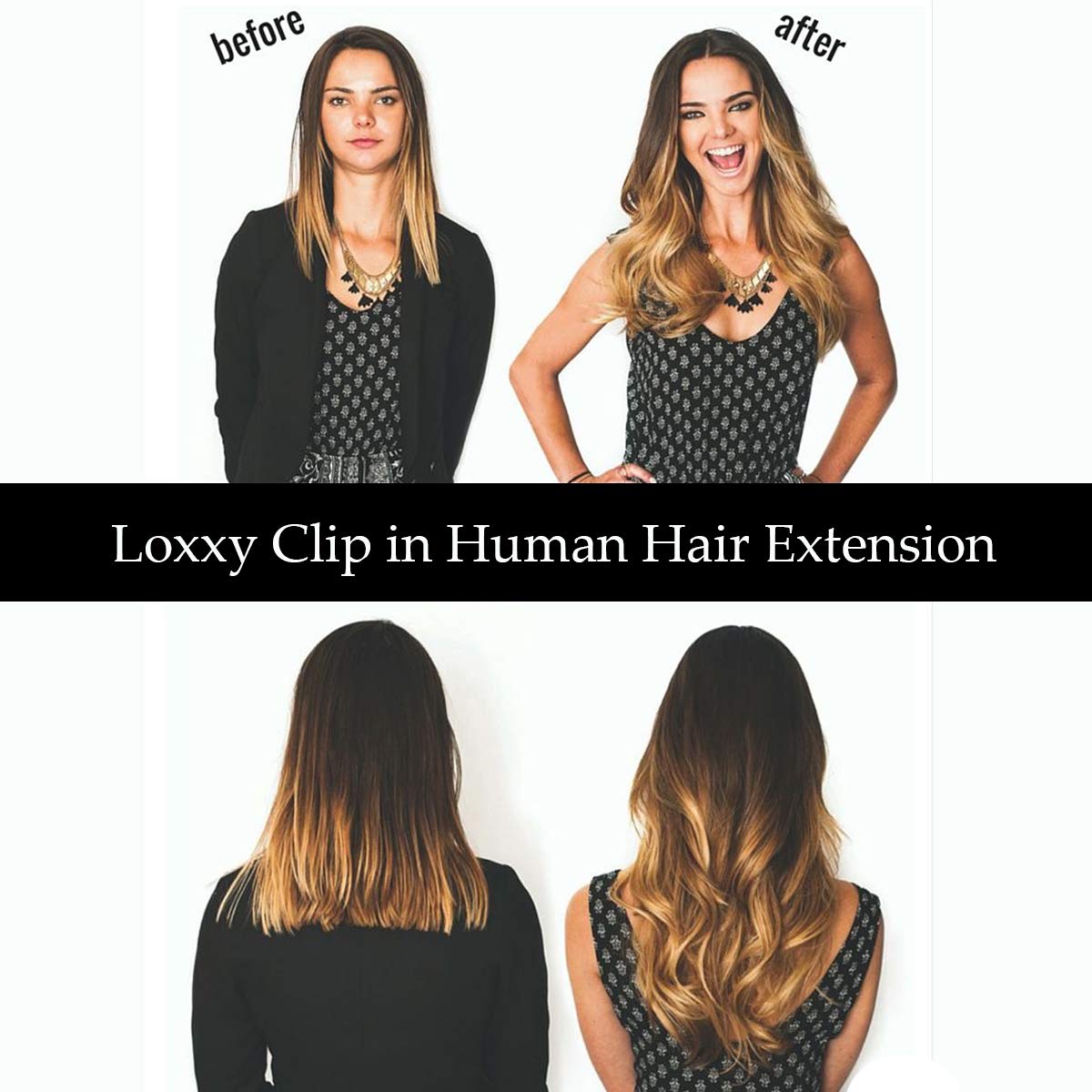Amazon.com : Loxxy 16 Inch Platinum Blonde Hair Extensions 