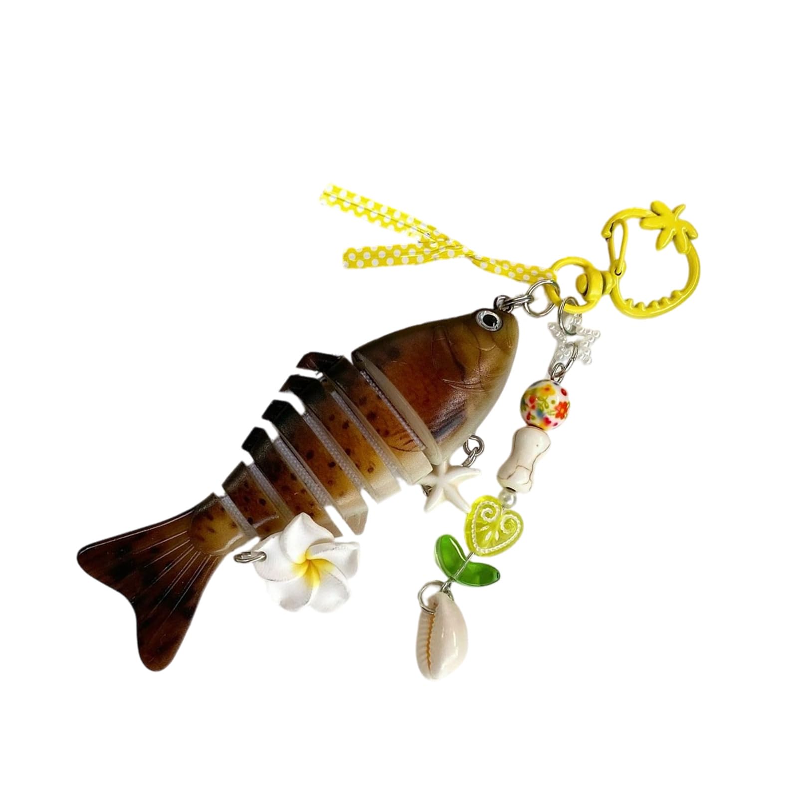 Baodss Lifelikes Fish Keychain With Flexible Multipurpose Design For Fishing Enthusiasts And Outdoor Lovers
