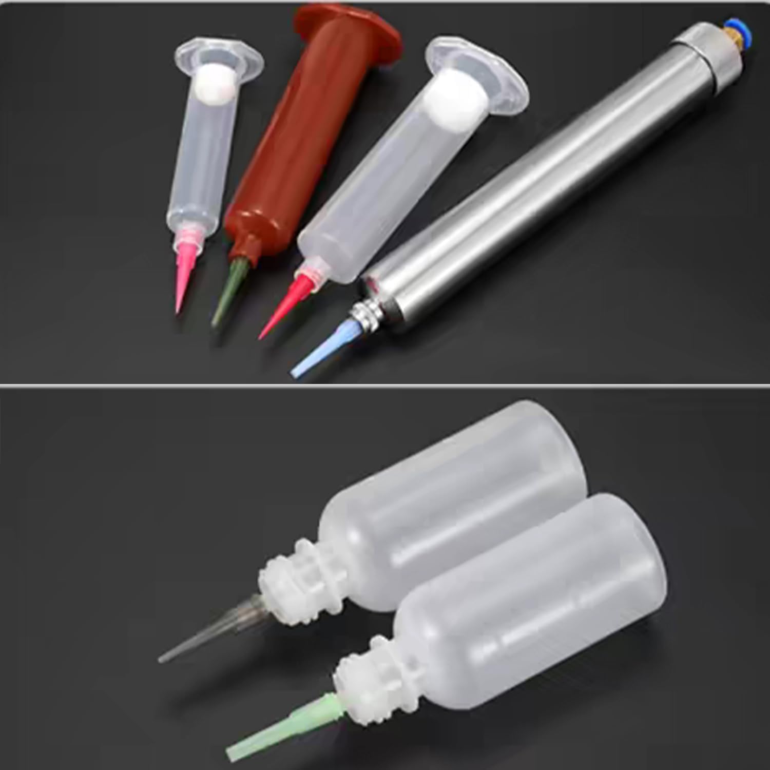 22GA TT Plastic Tapered Tip Dispensing Needles 120pcs Precision Glue Applicator Tips