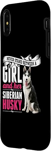 Miniatura 5 de Funda para iPhone 14 Never Stand Between A Girl And Her Siberian Husky Dog