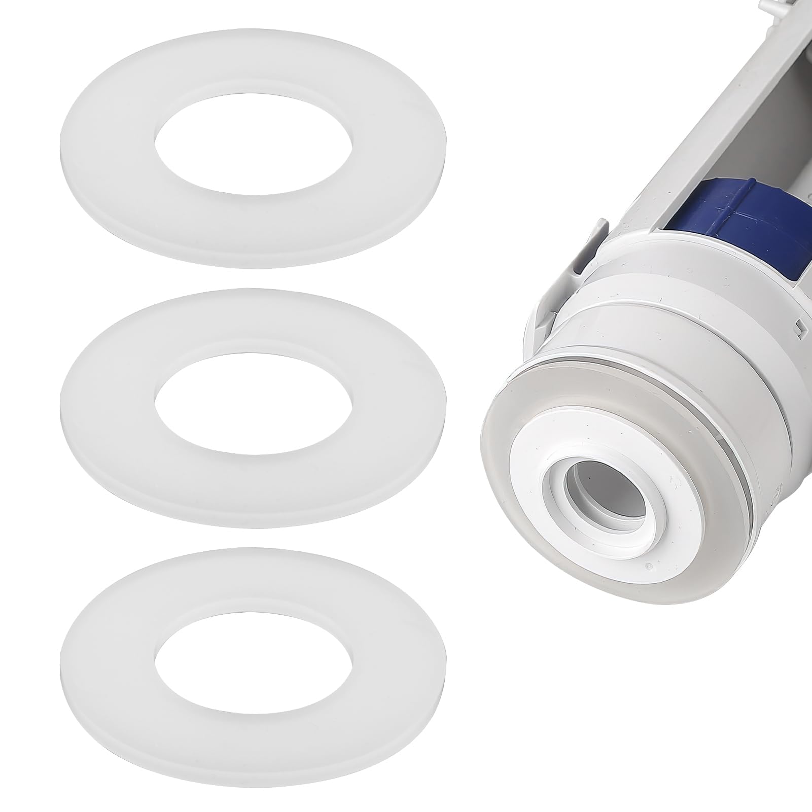 3Pcs Flush Valve Seal 816.418.00.1, Flush Valve Seal for Geberit, Toilet Cistern Seal Rubber, Water Valve Washer Replacement Clear Toilet Cover Gasket, for Type 212 Flush Valve