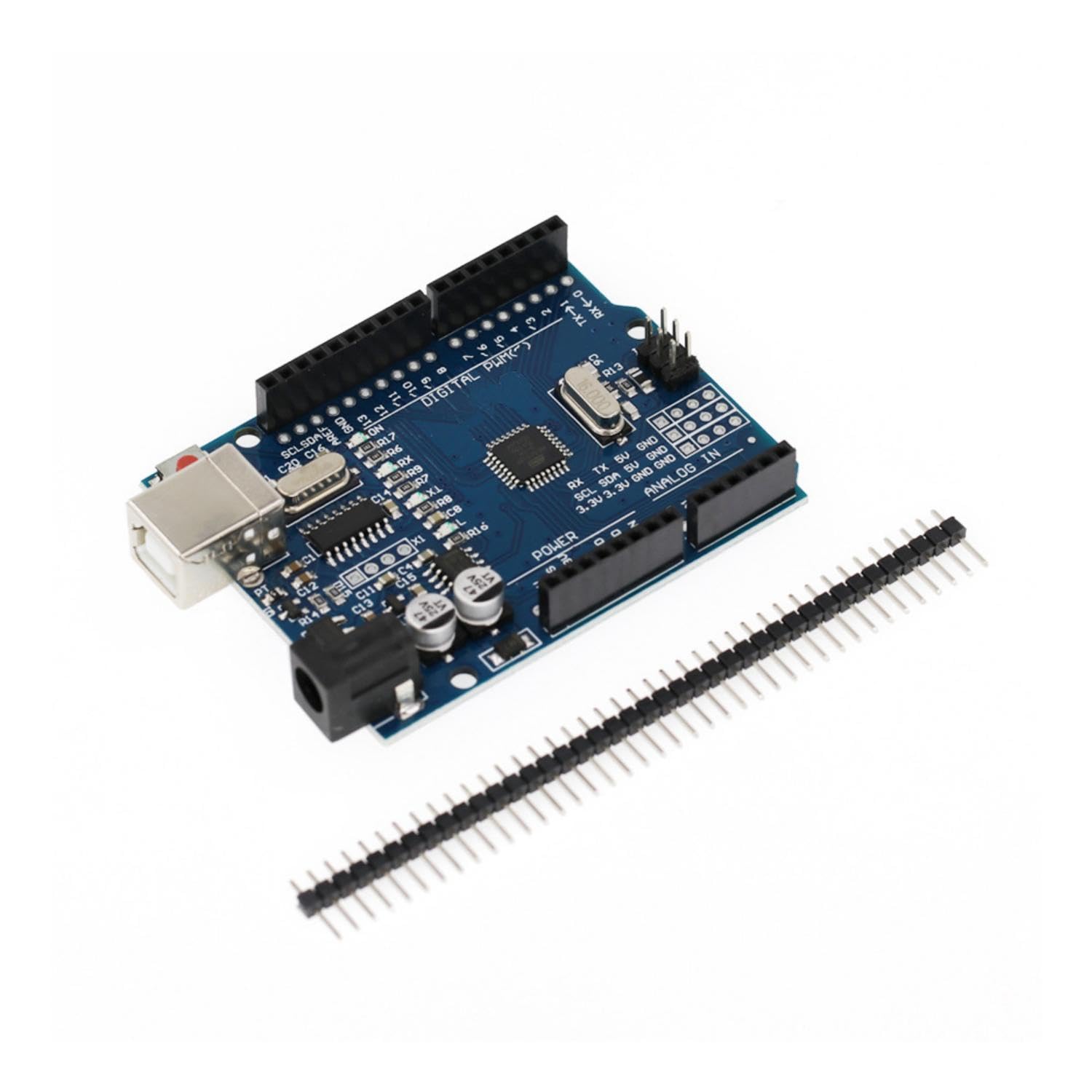 Carte de développement R3 ATmega328P avec câble USB pour Arduino Mega 2560 Nano Robot Prend en charge IDE MCU Learner