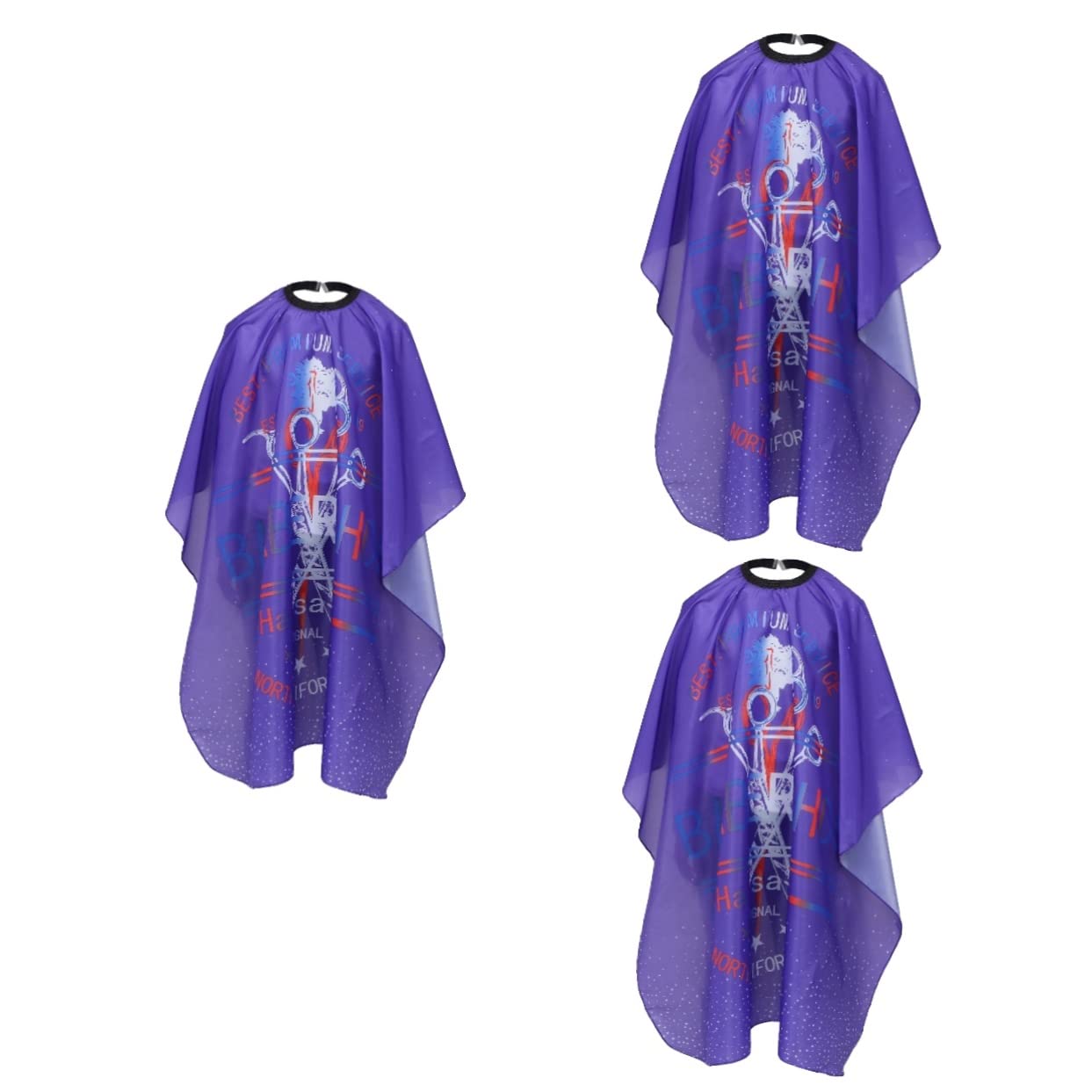 FRCOLOR 3 Pz scialle colorante per hairdo Grembiule per parrucchieri panno del mantello del grembiule da taglio stilista mantella per da salone tovaglia da salone