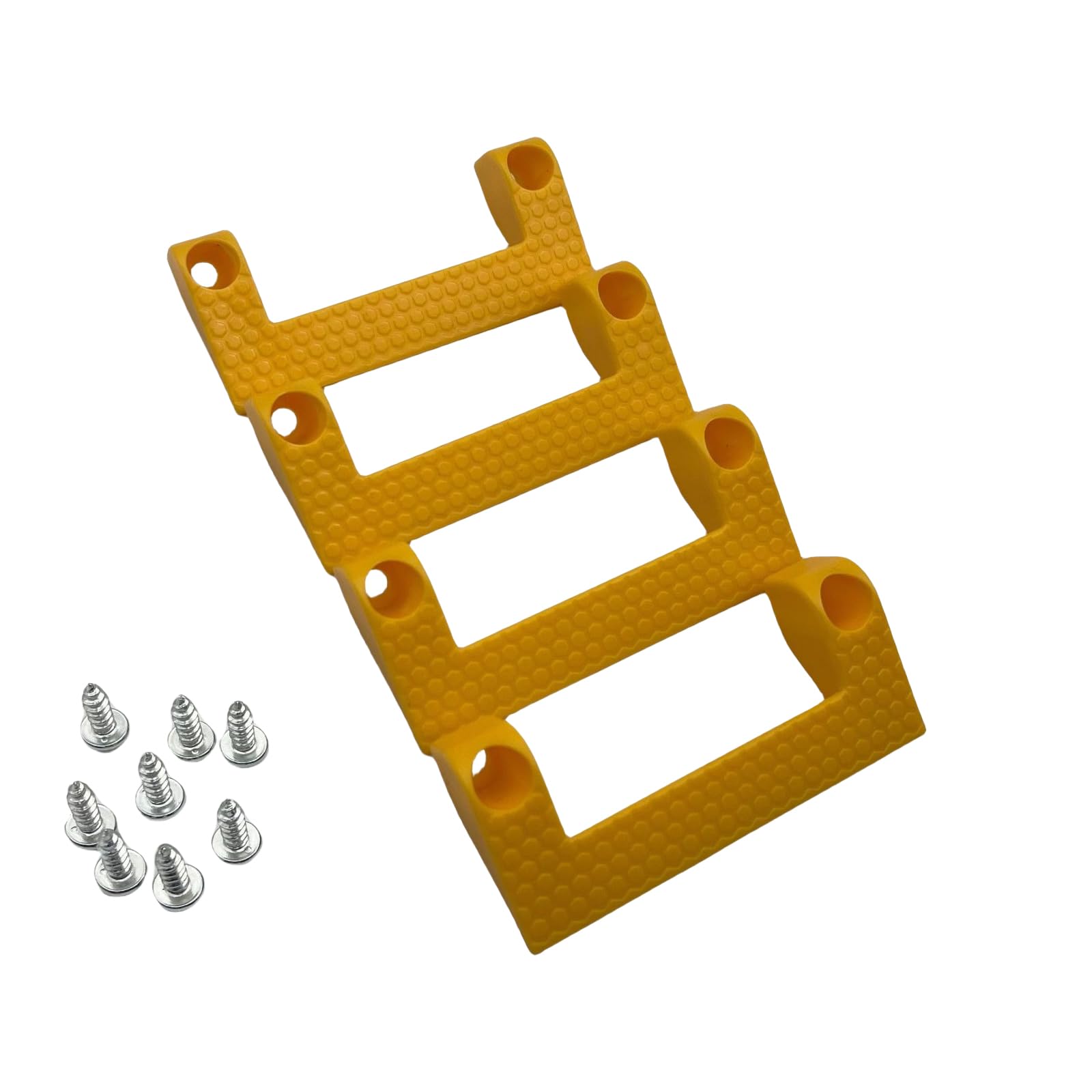 Msioytog Yellow Of 4 High Strength Tool Organizers Rack Tape Measure Holder Hanger Storage For Garage And Workshop Efficiency Ladder Tool Organizers