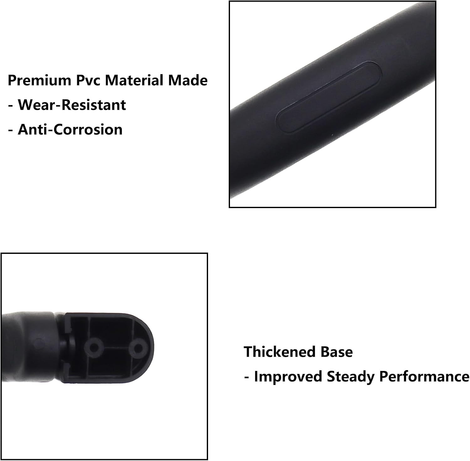 Suitcase Handle Replacement,ULIFESTA Luggage Replacement Handle Grip Spare Pulls,2PCS Plastic Spare Strap Handle Grip Replacement Part for Luggage Case Repair(T032 Black)