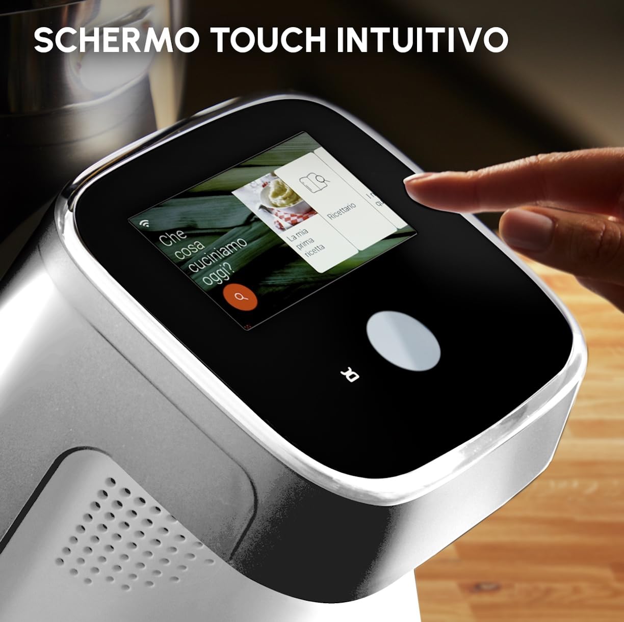 Moulinex i-Companion Touch Pro, Robot Da Cucina Multifunzione con Bilancia Integrata, 19 Modalità di Preparazione e Cottura, Capacità Utile 3L, Connettività WiFi/Bluetooth e Schermo Touch, HF93CC